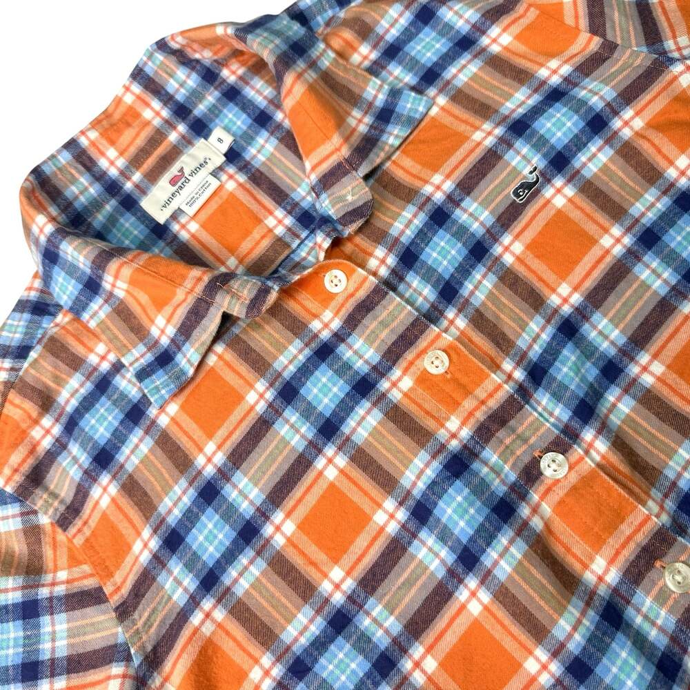 Vineyard Vines Women's Plaid Flannel Shirt Size 8